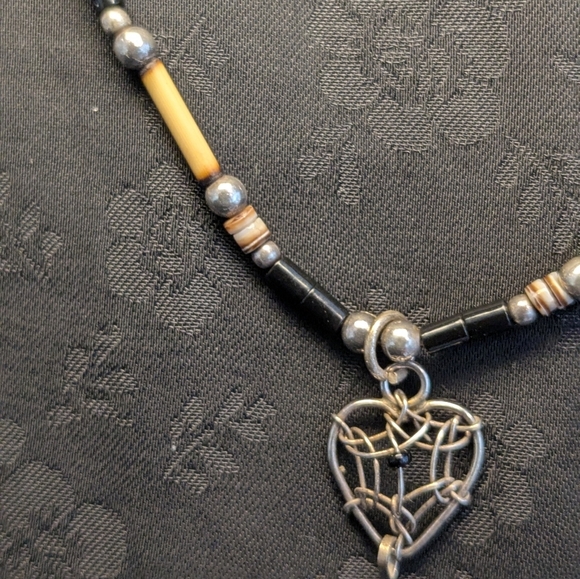 Vintage Native American Genuine Sterling Silver Dreamcatcher Pendant Necklace - Picture 6 of 12